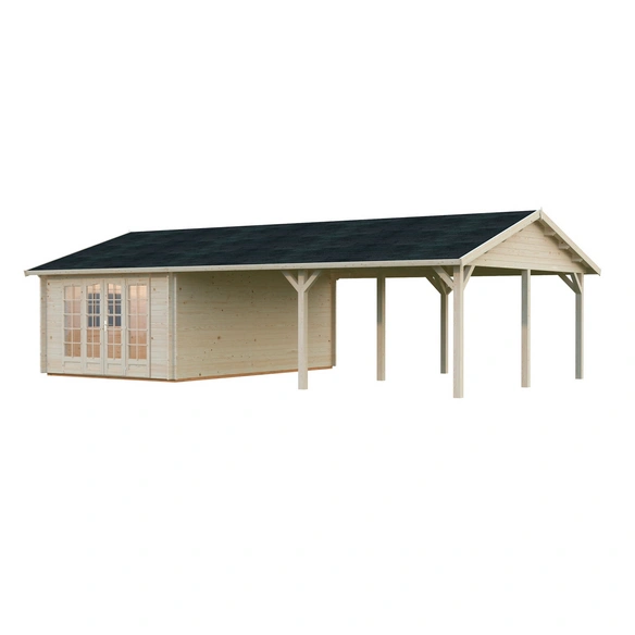 Gartenhaus »Irene«, Aufstellmaße BxTxH: 1006 x 619 x 316 cm, unbehandelt, Holz