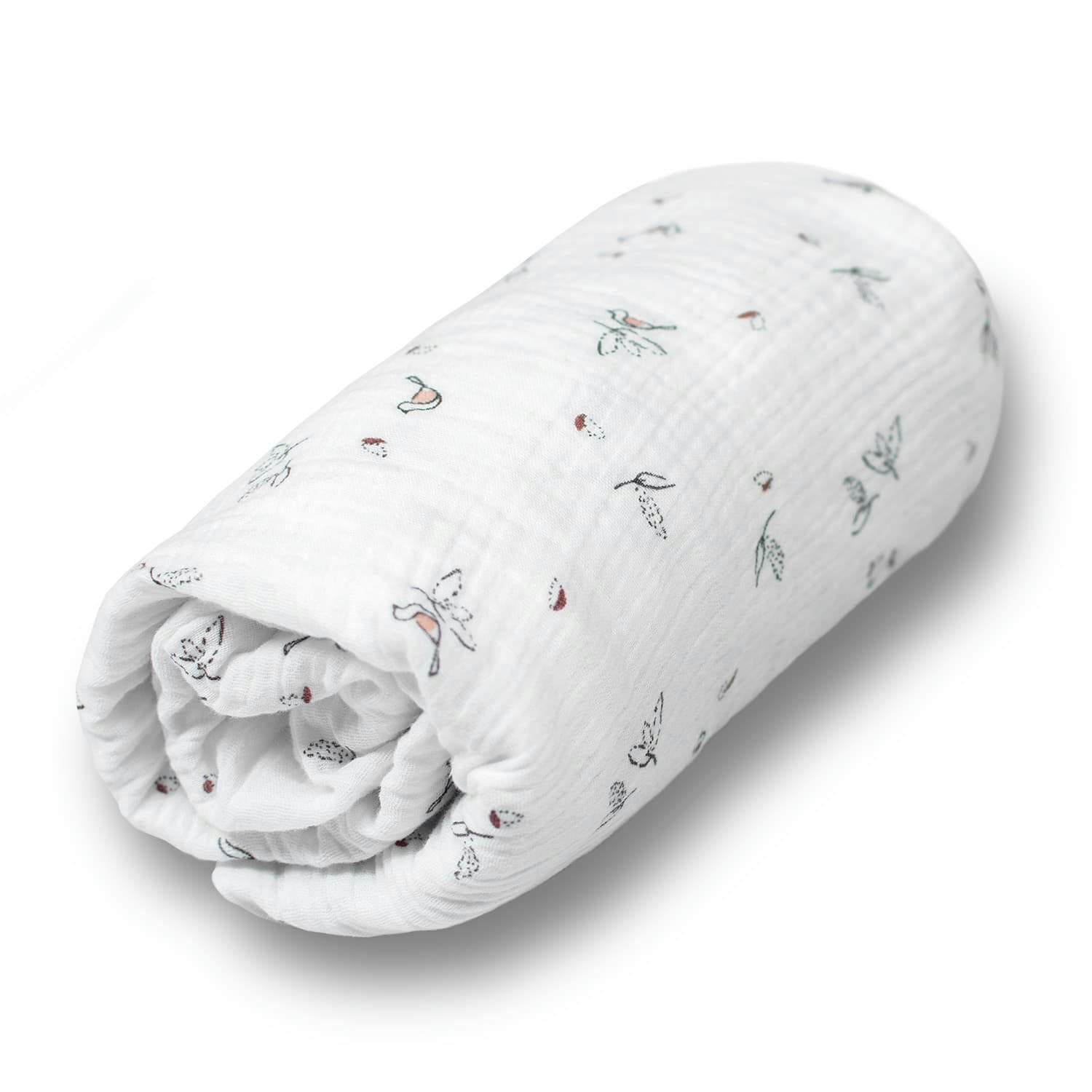 MELODY - Drap-housse en gaze de coton  60x120