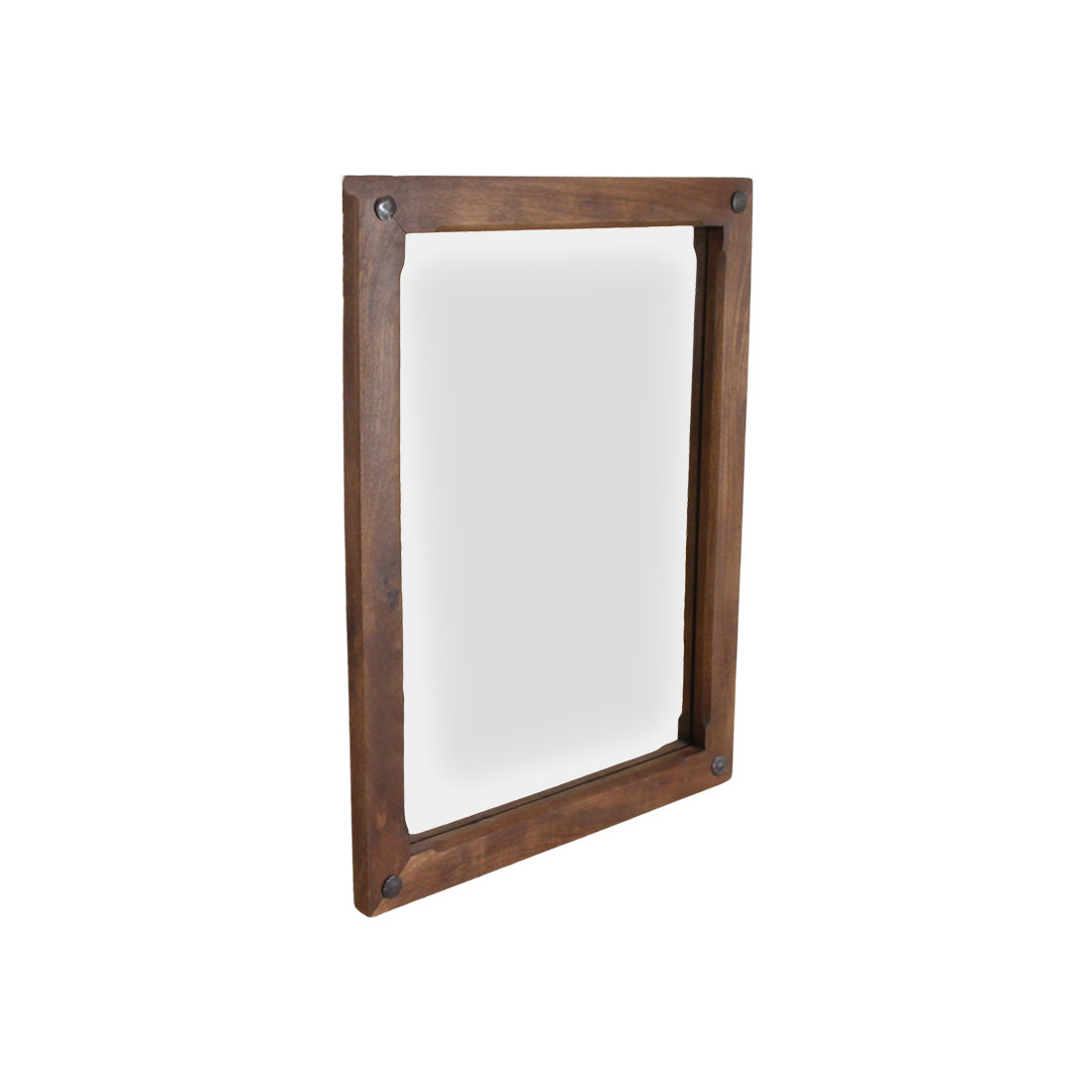 Raw materials spiegel houten rand - bruin - 80 cm