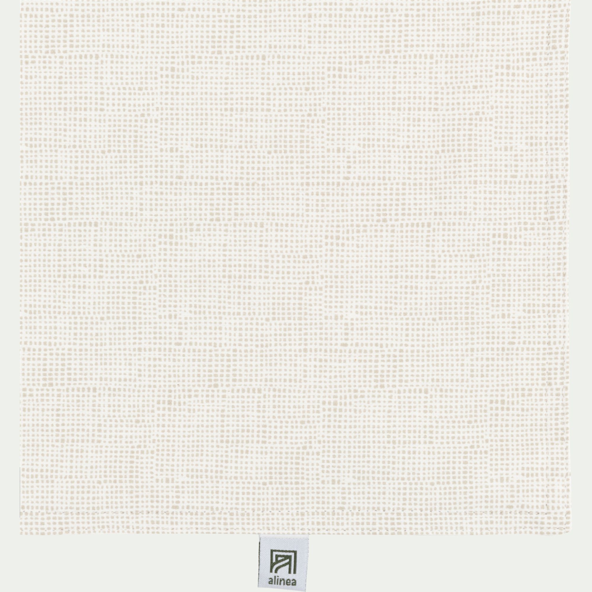 TAMY - Lot de 2 sets de table en coton enduit 35x48cm - blanc