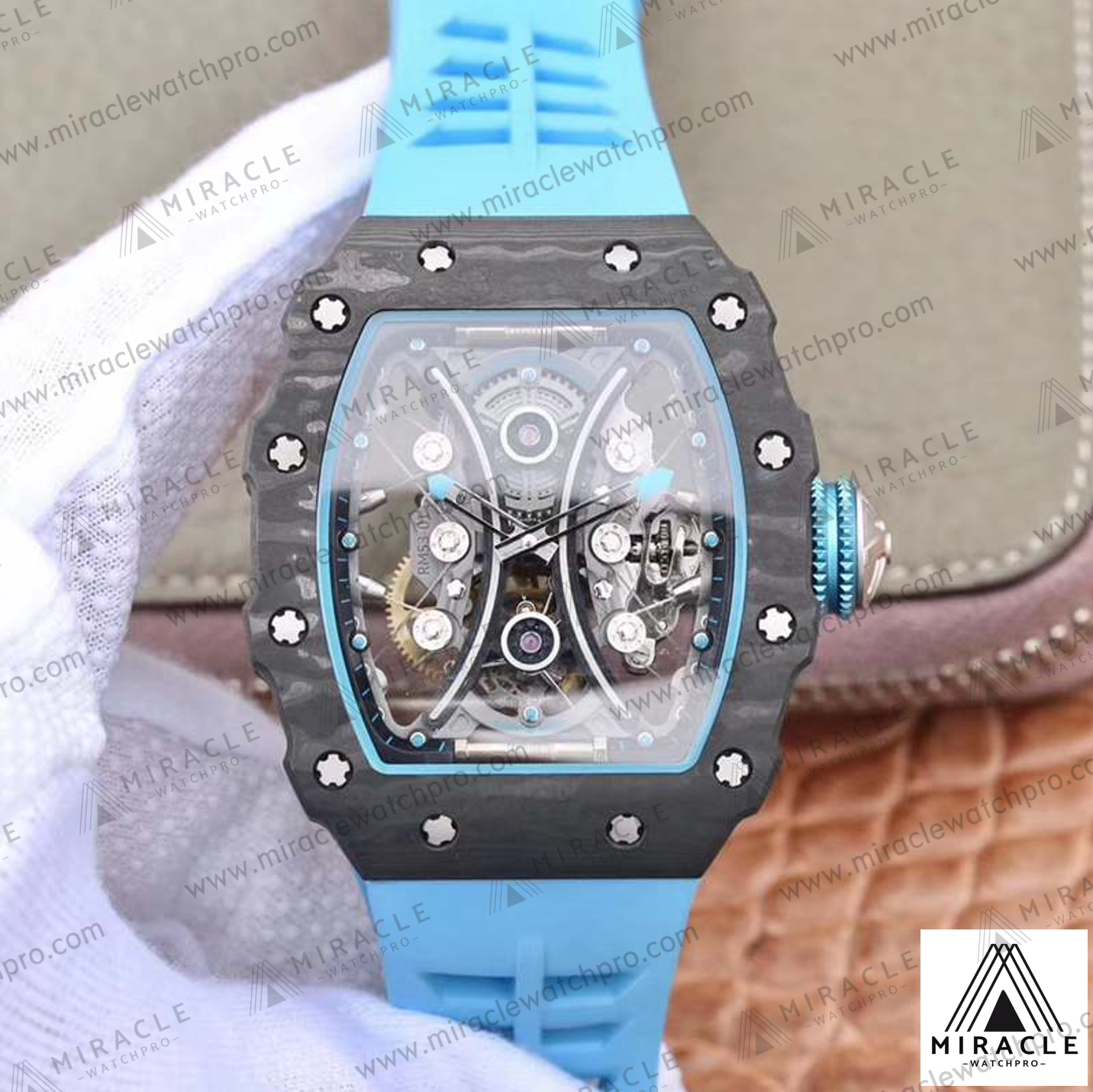 Replica Watch-RICHARD MILLE-ref.RM53-01-Elite Clone-49.90mm*42.70mm*16.15mm