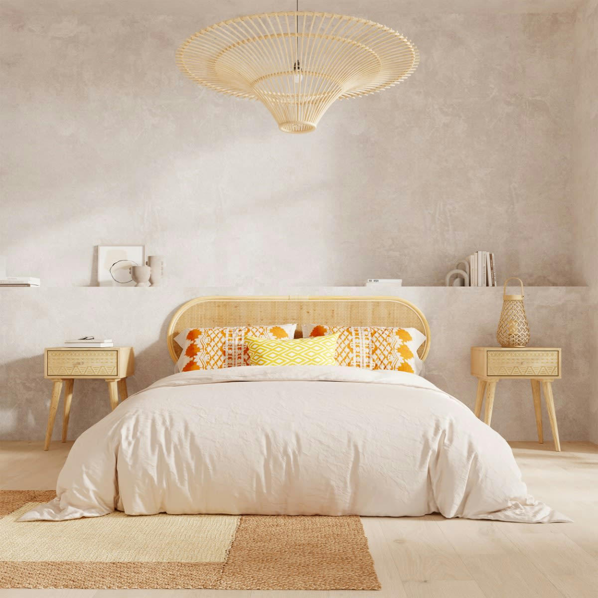 OLGA - Abat-jour D120.5 cm en rotin naturel