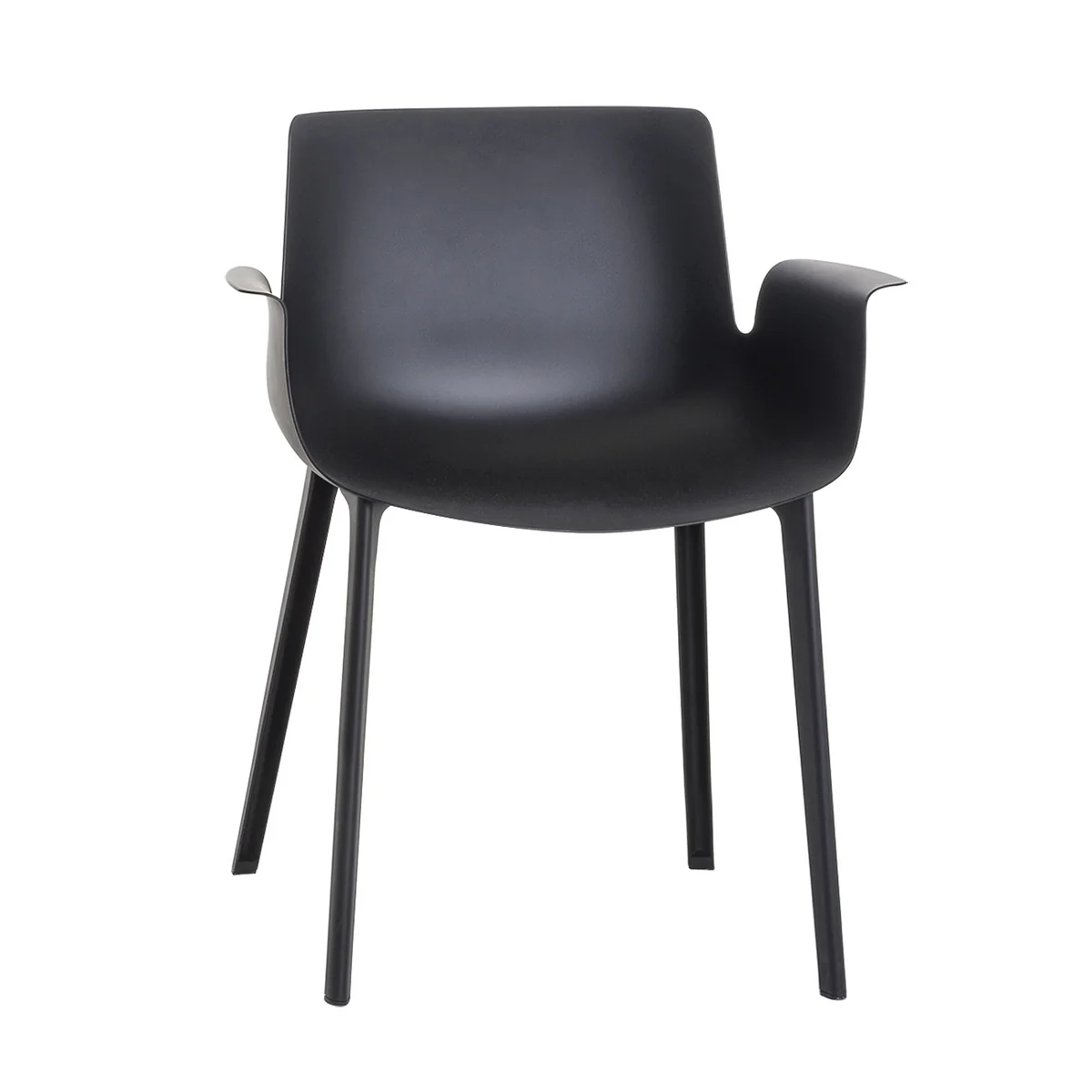 Kartell - Piuma Stuhl, schwarz