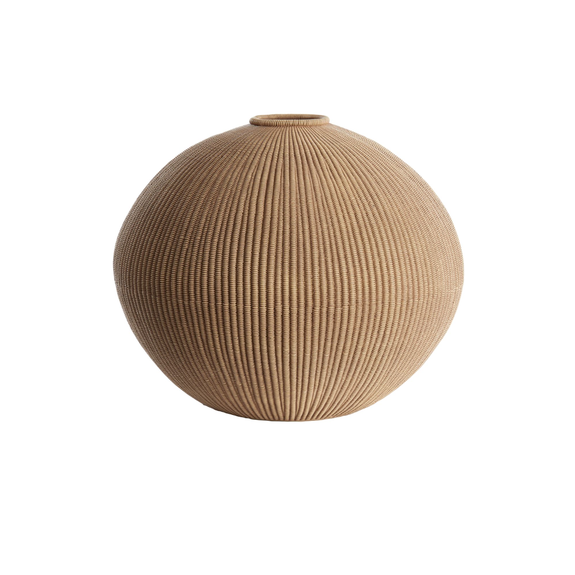 Light & Living vaas Valerie - bruin - Ø46cm