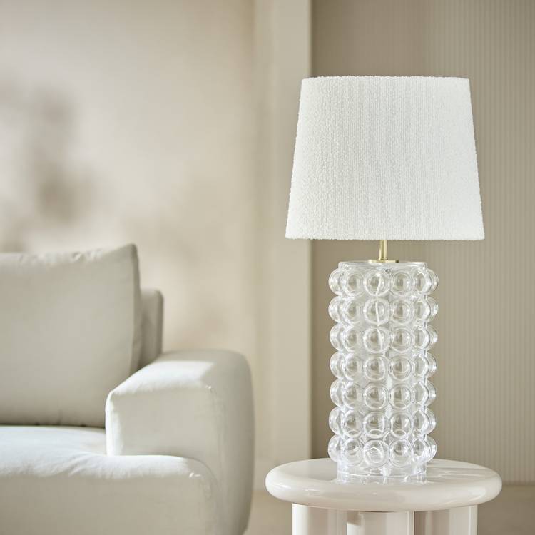 Habitat Glass Bobble Table Lamp Base Only - Clear