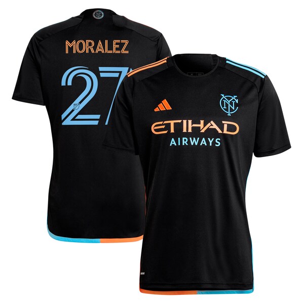 Maximiliano Moralez New York City FC adidas 2024 24/7 Kit Replica Player Jersey - Black