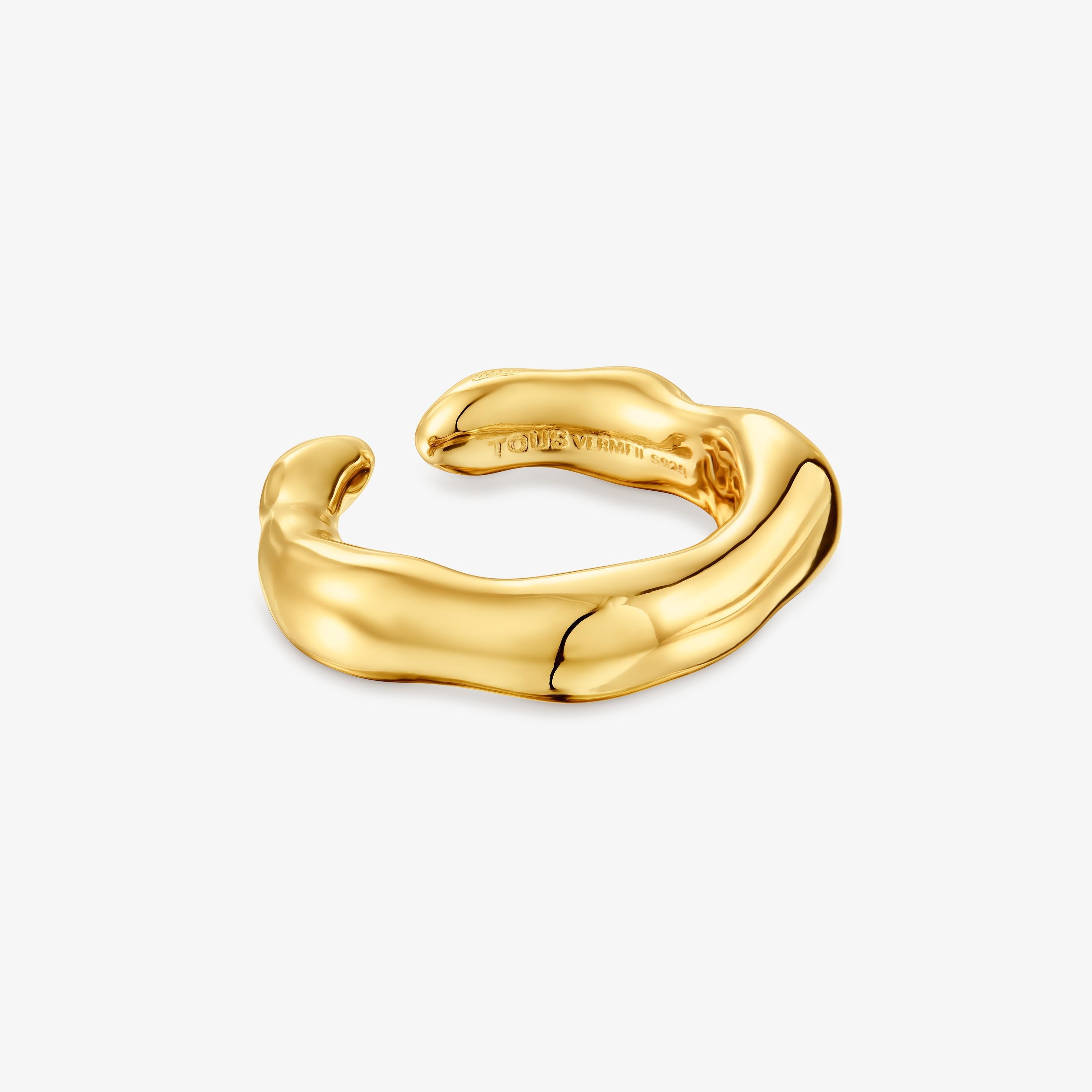 Anillo abierto de plata vermeil Tabit