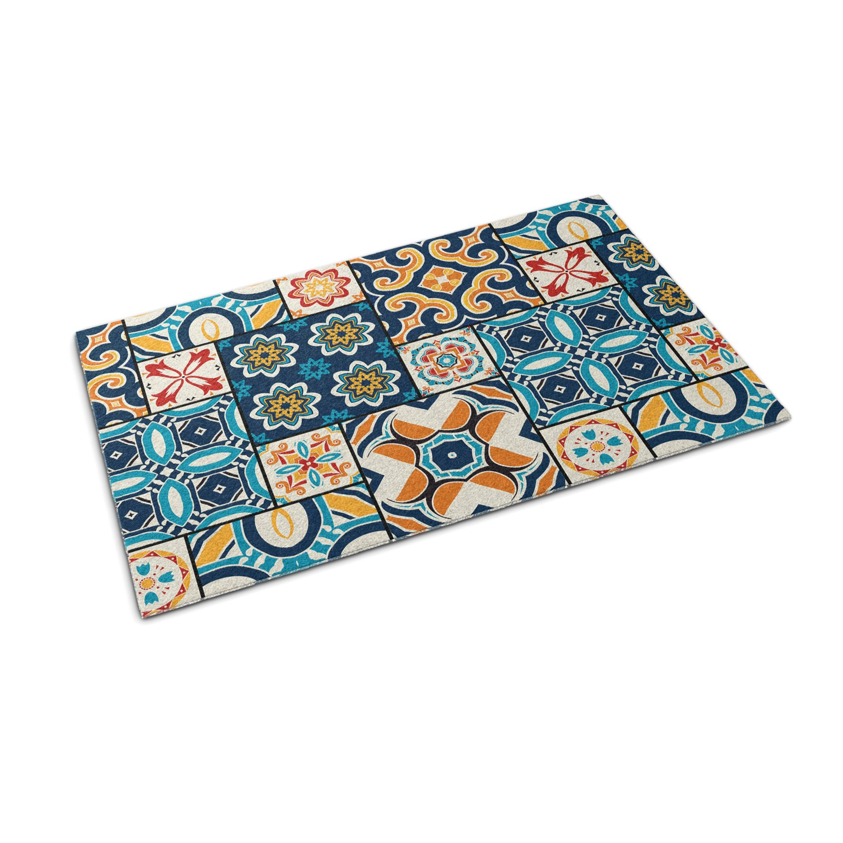 Wycieraczka domowa 60x40 Azulejo kafelki ornament Tulup