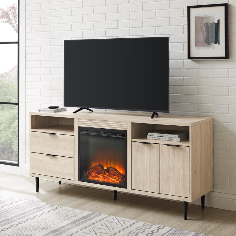 Eglinton TV Stand for TVs up to 65 with Electric Fireplace Included