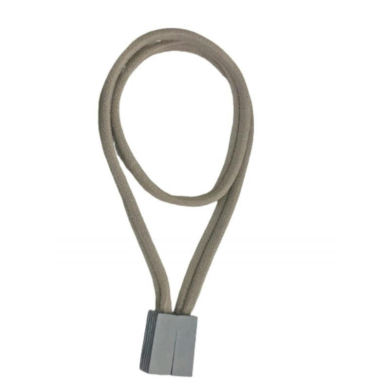 JONQUERA - - Embrasse rideaux textile aimantée sans perçages - Taupe