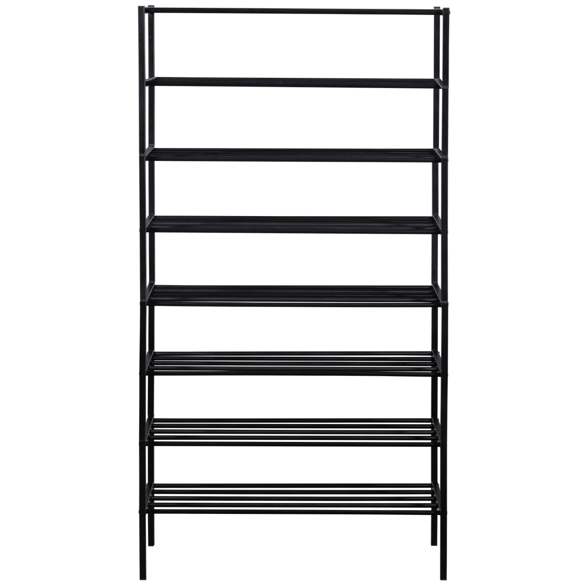 WOOOD schoenenrek Ferro - Metaal - Zwart - 160x85x35