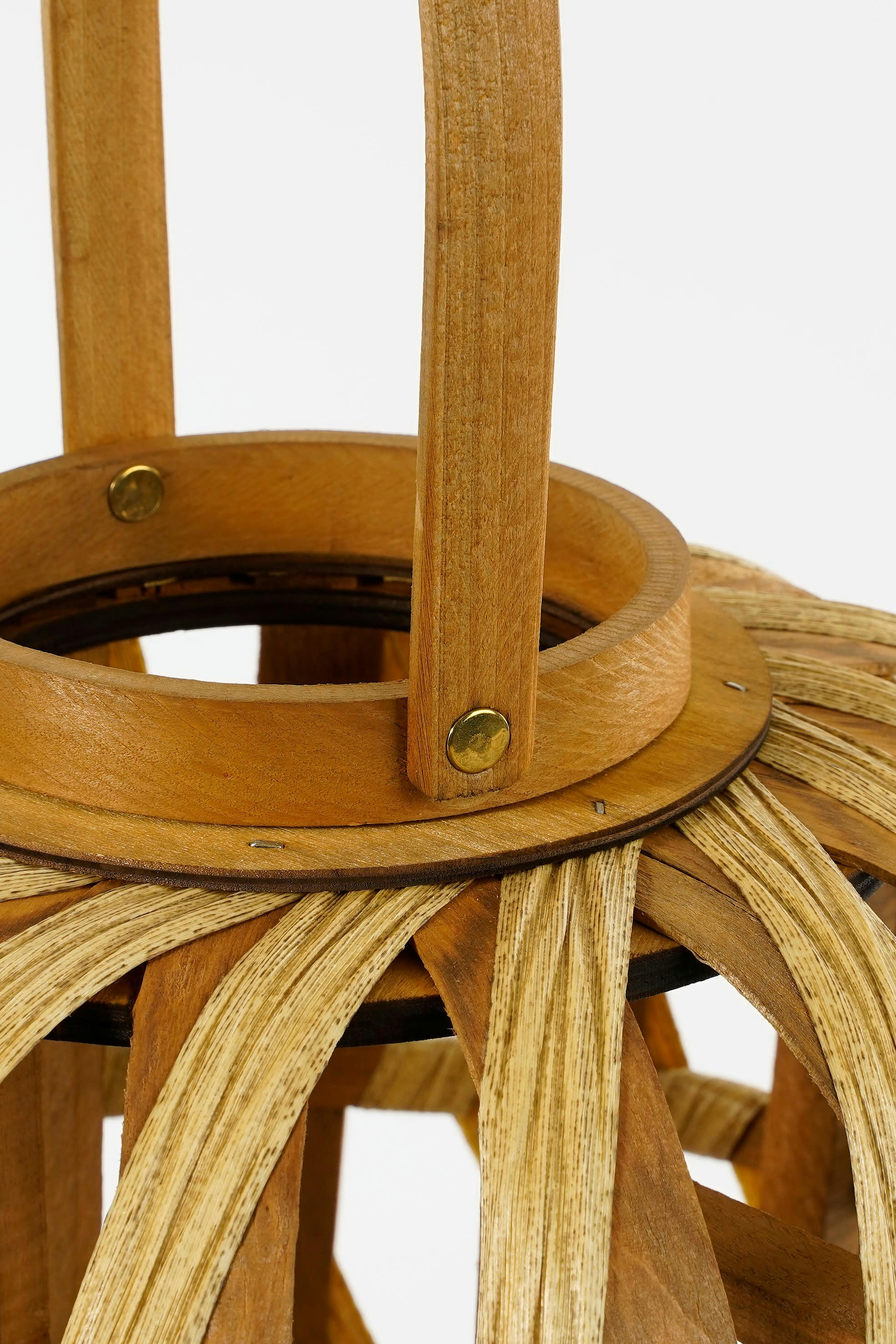 HELIOS - Lanterne en polyester recyclé marron H49