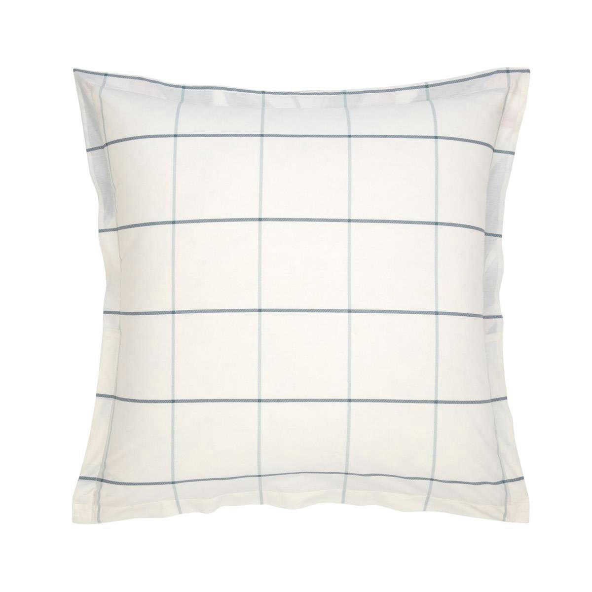 ALOCASIA - Taie d'oreiller en percale de coton bleu 65 x 65 cm
