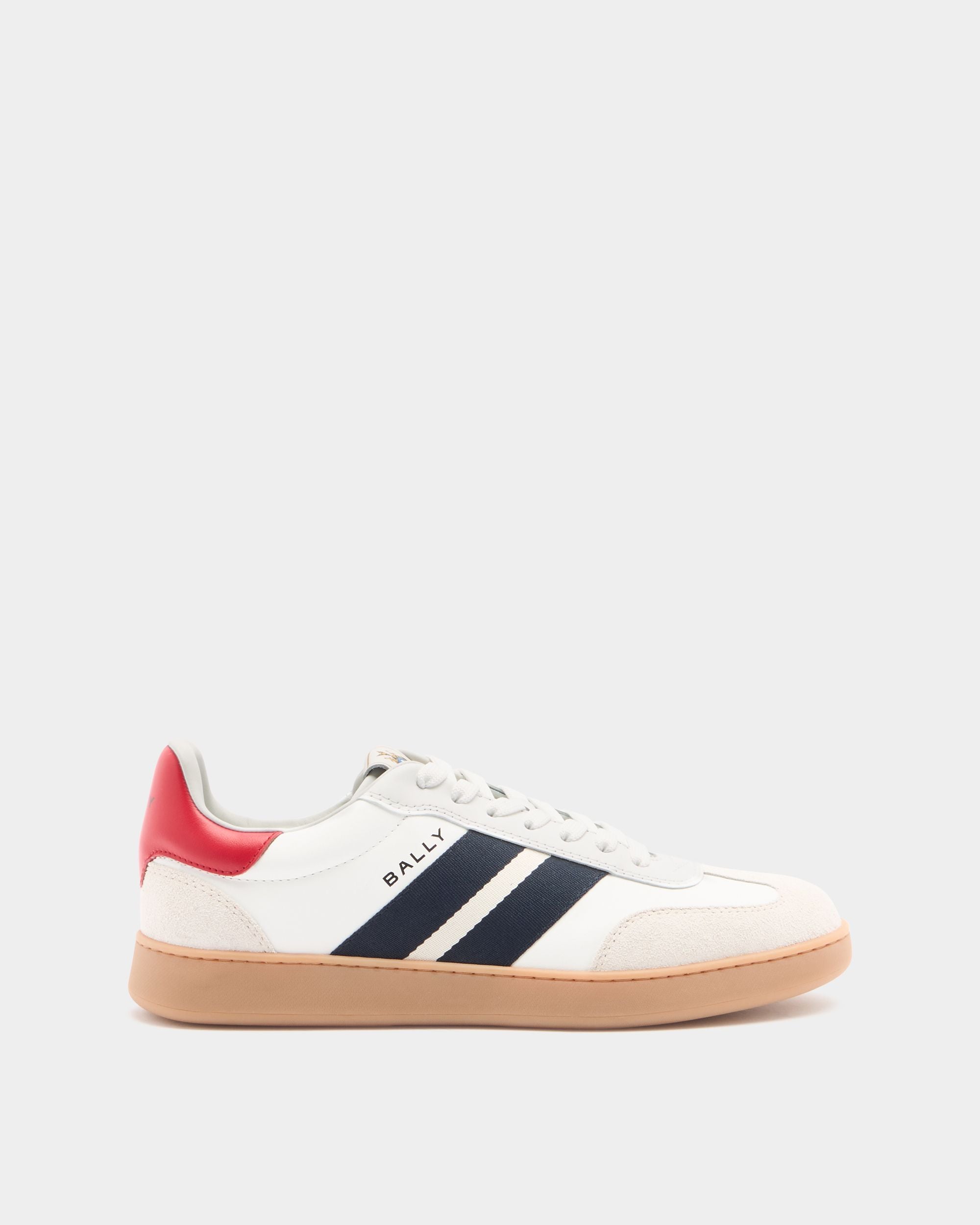 Retro Crest Sneaker Aus Leder In Weiß
