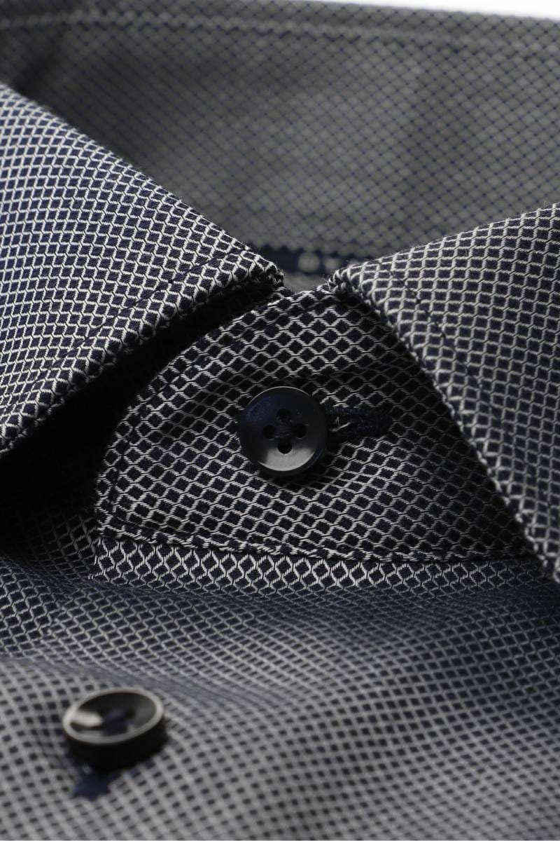 ETERNA Dynamic Cotton Modern Fit Hemd blau, Strukturiert