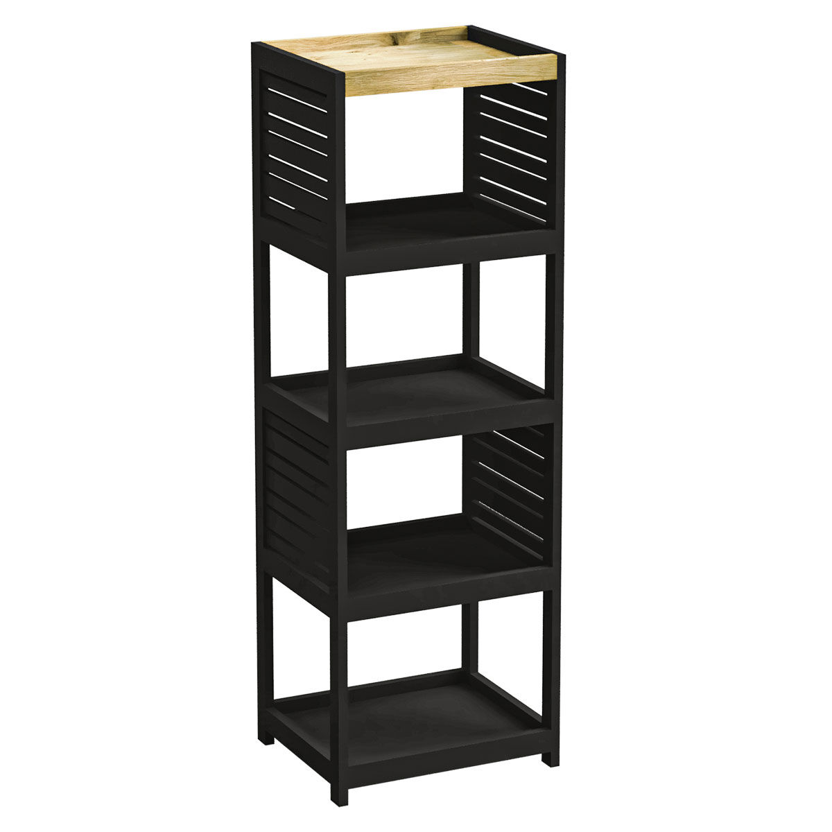 Móvel wc com 5 níveis CANCUN preto