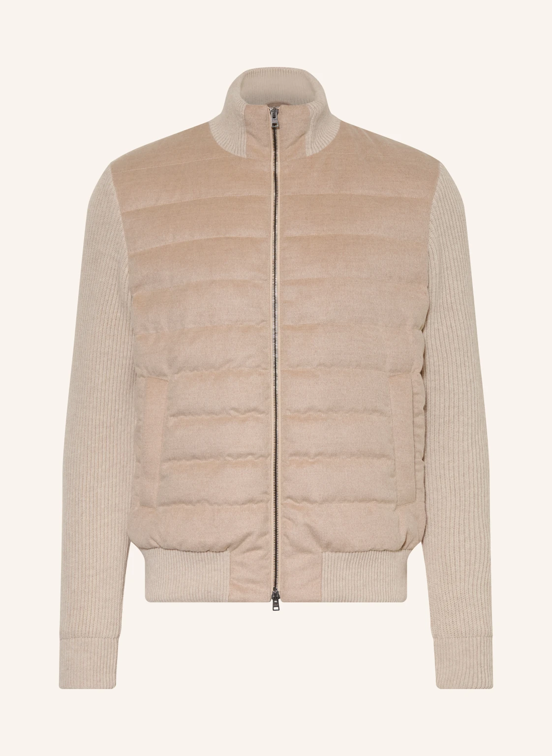 HERNO Strickjacke im Materialmix