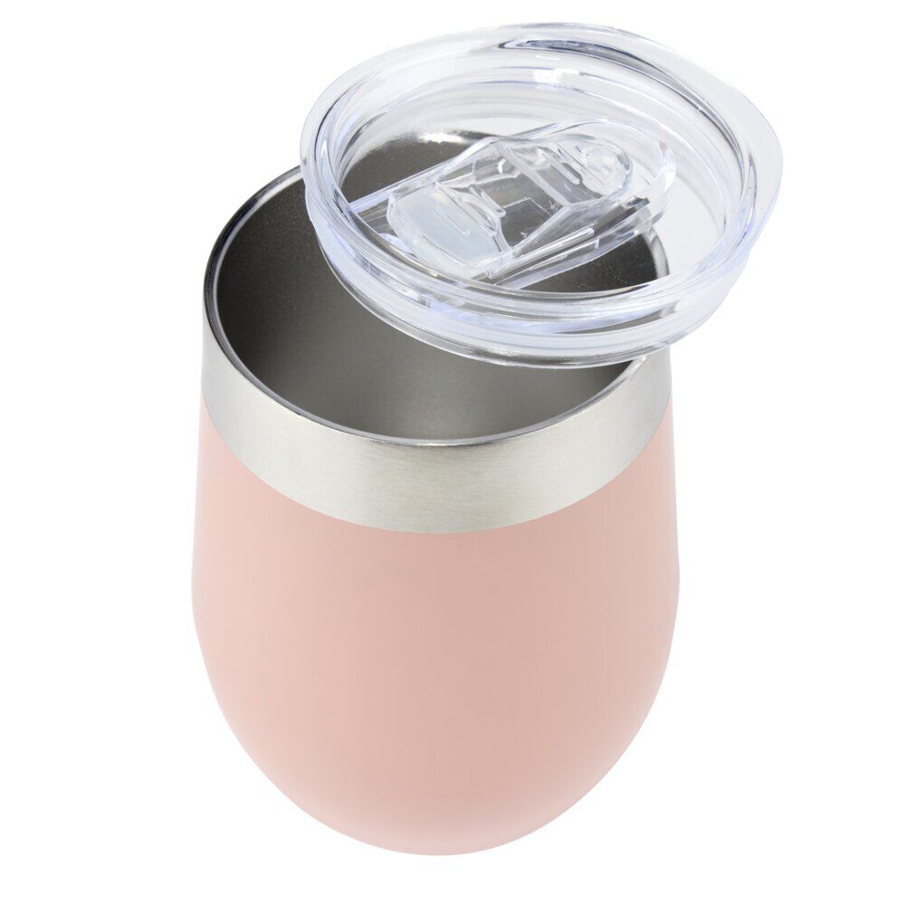 Tasse isotherme 350ml inox et silicone Ø8xH12cm (2 modèles)