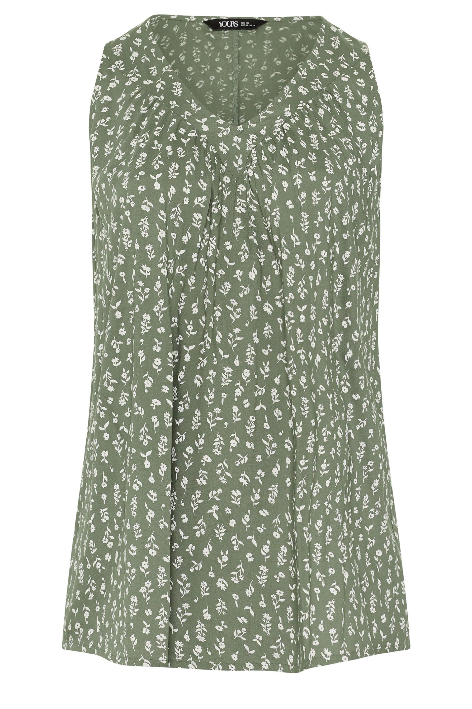 Yours Ditsy Floral Vest Top
