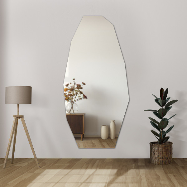 Dekoracyjne lustro o ostrym organicznym kształcie - PIRYT