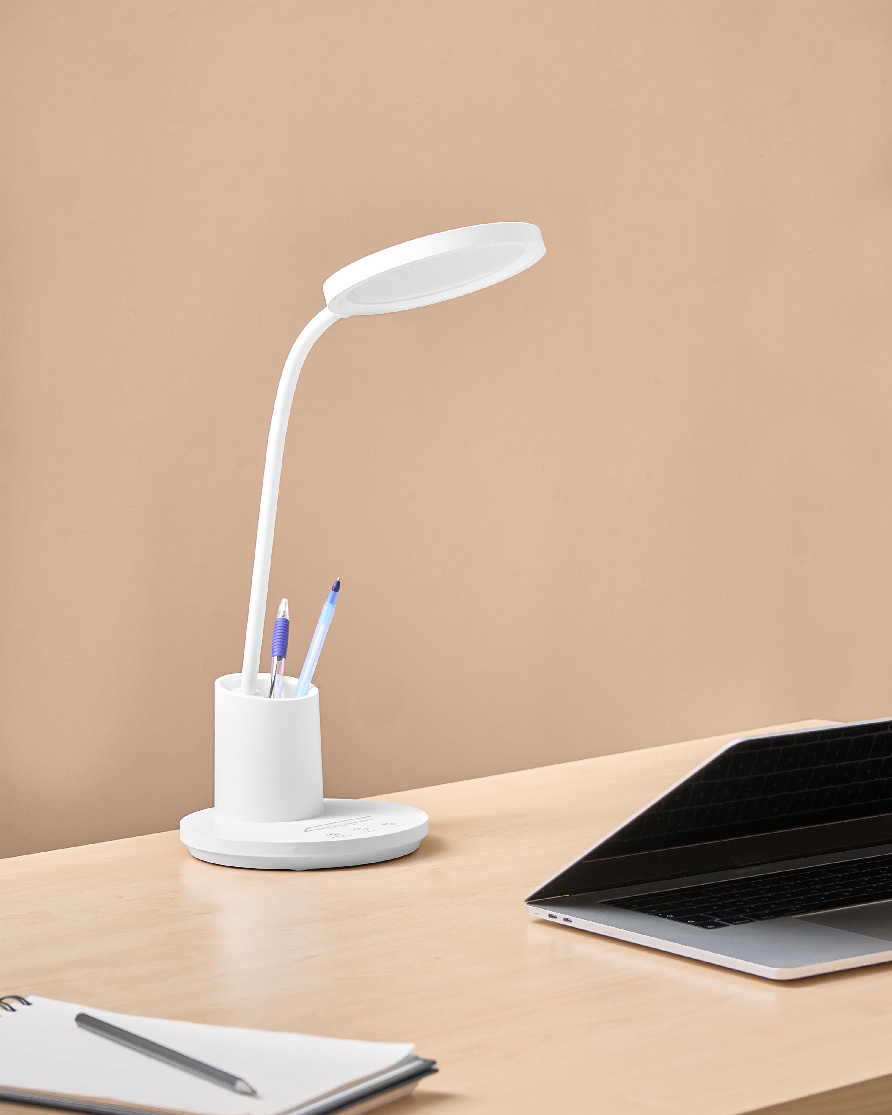 LED Desk Lamp VELA with Dimmer White