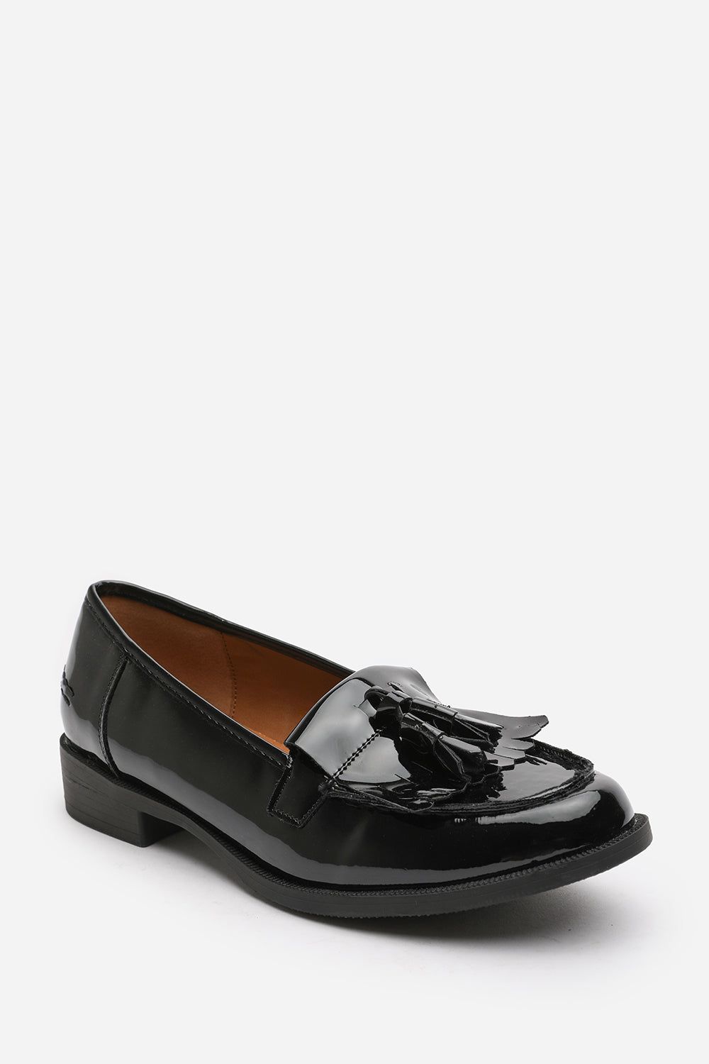 Where's That From Kassidy' Extra Wide Fit School Shoes Tassel Slip On Penny Loafers