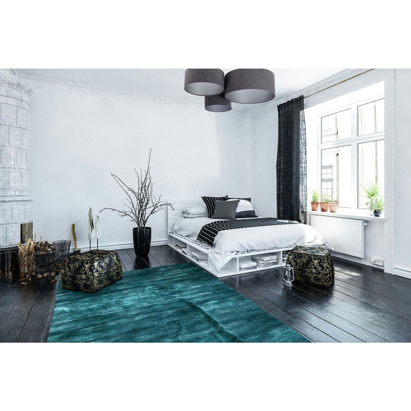 TRIO - Plafonnier Tissu Gris