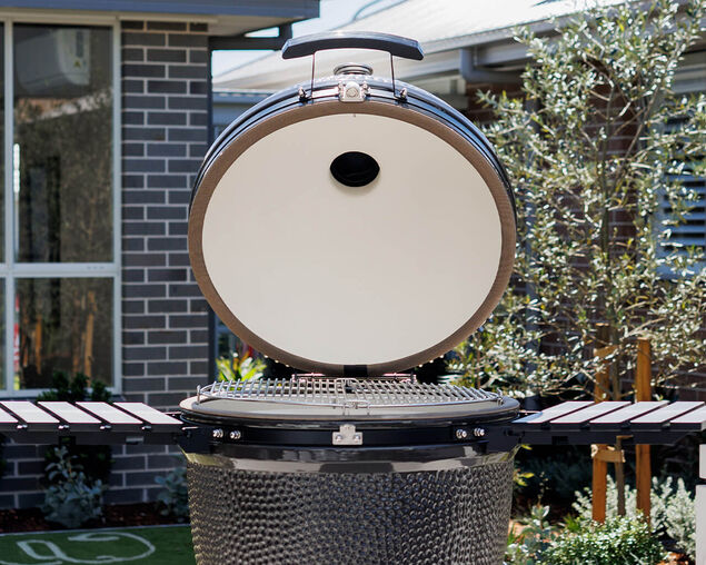 Firehawk Stringybark Kamado Ceramic Charcoal BBQ 68cm (27") - Grey