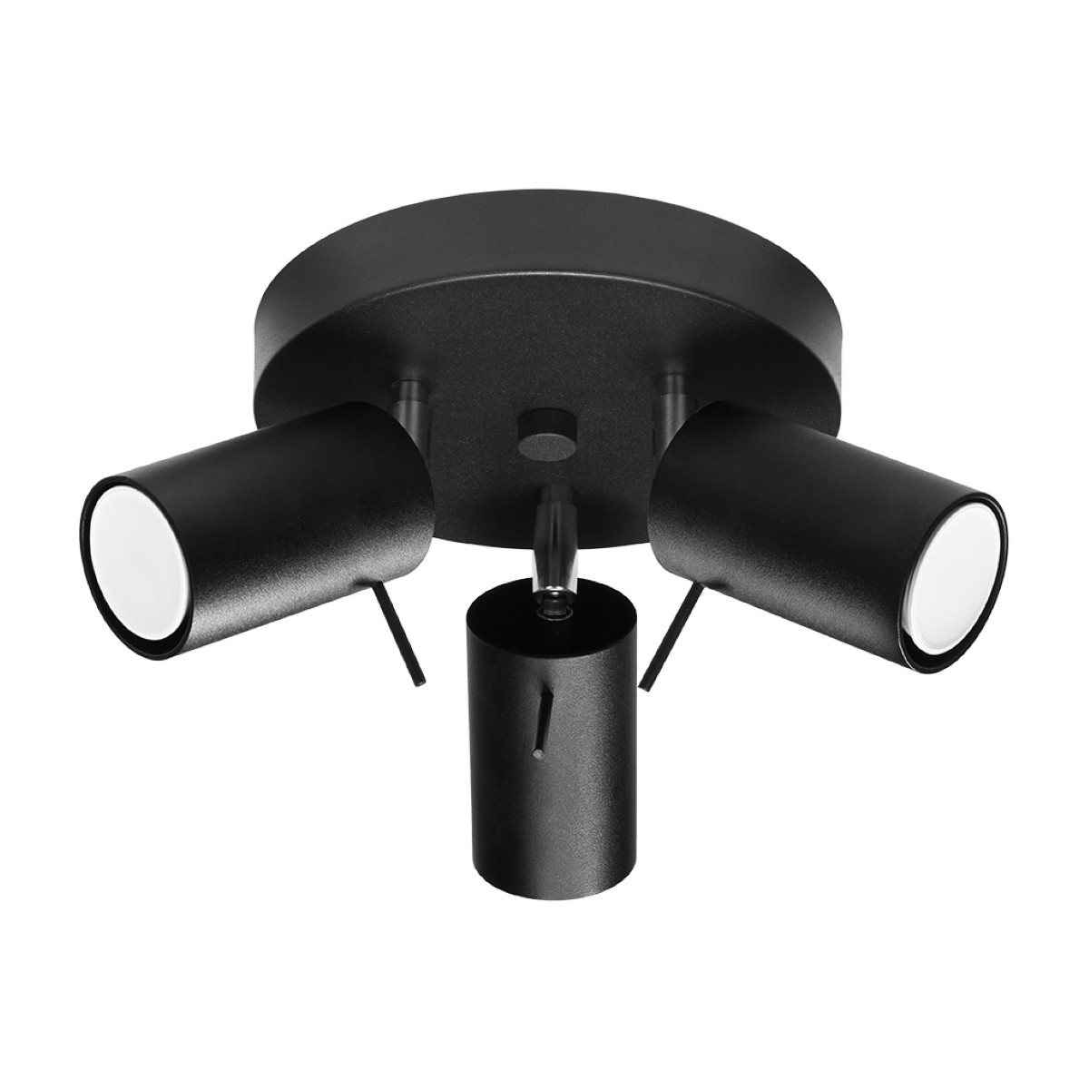 Lampa sufitowa TORQUE czarna-chromowana 3xGU10x40W IP20 Pure Lume