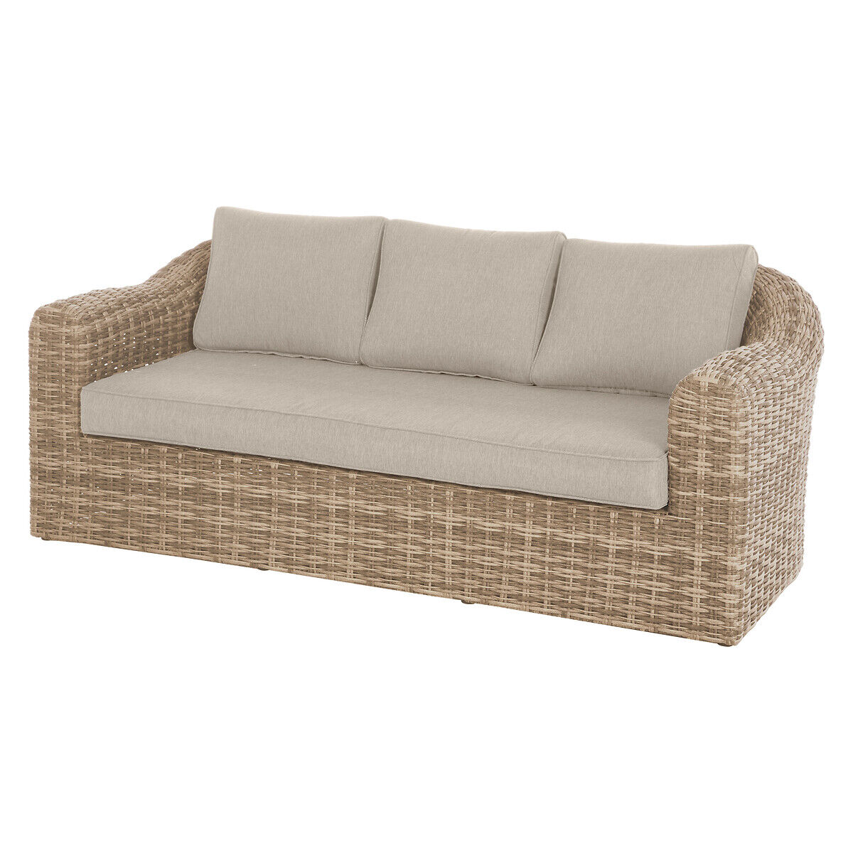 Sofá MOORÉA savana em rattan sintético 3 lugares
