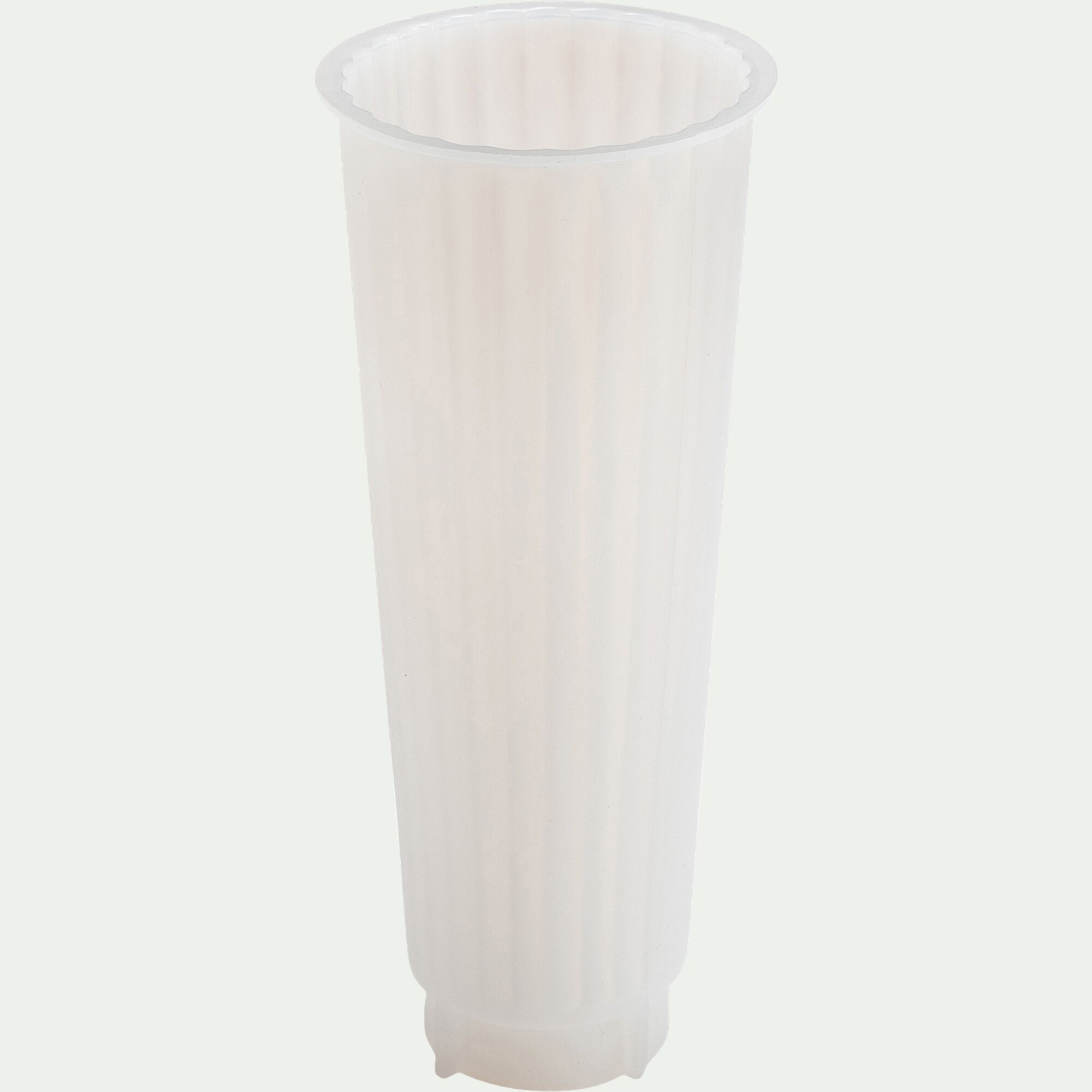 UNICRAFT - Moule vase H20,5cm en silicone - blanc translucide