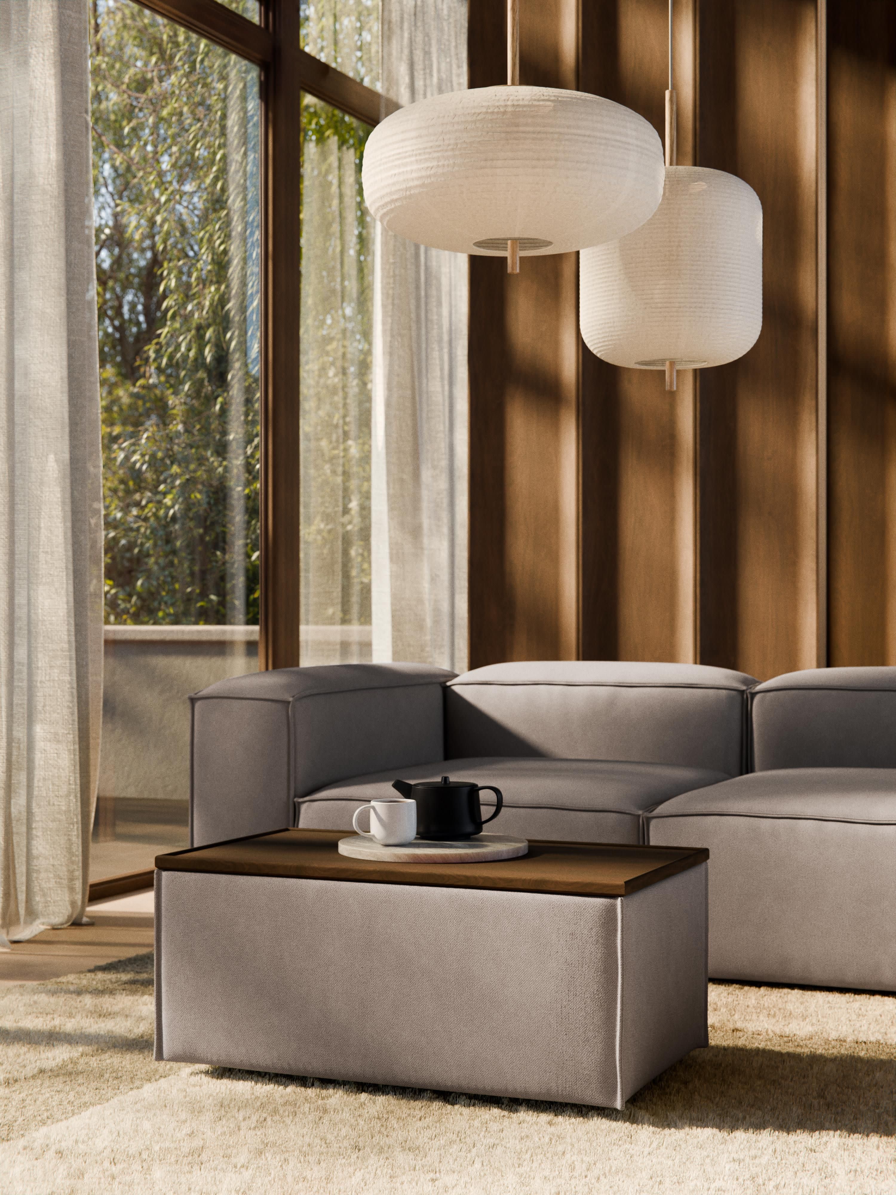 Sofa-Hocker Lennon mit Stauraum