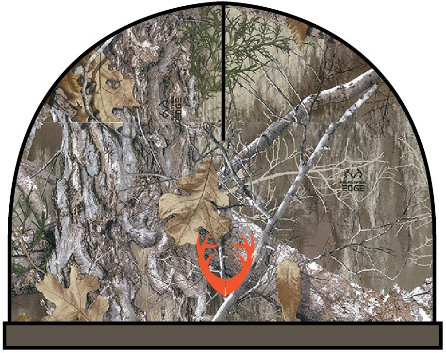 Huntshield Heavyweight Stretch Fleece Beanie Hat for Hunting/Hiking, Realtree Edge Camo