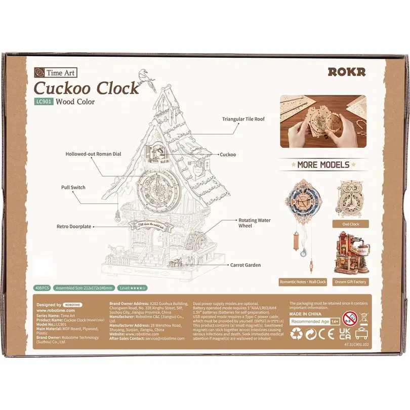 3D-Puzzle Kuckucksuhr
