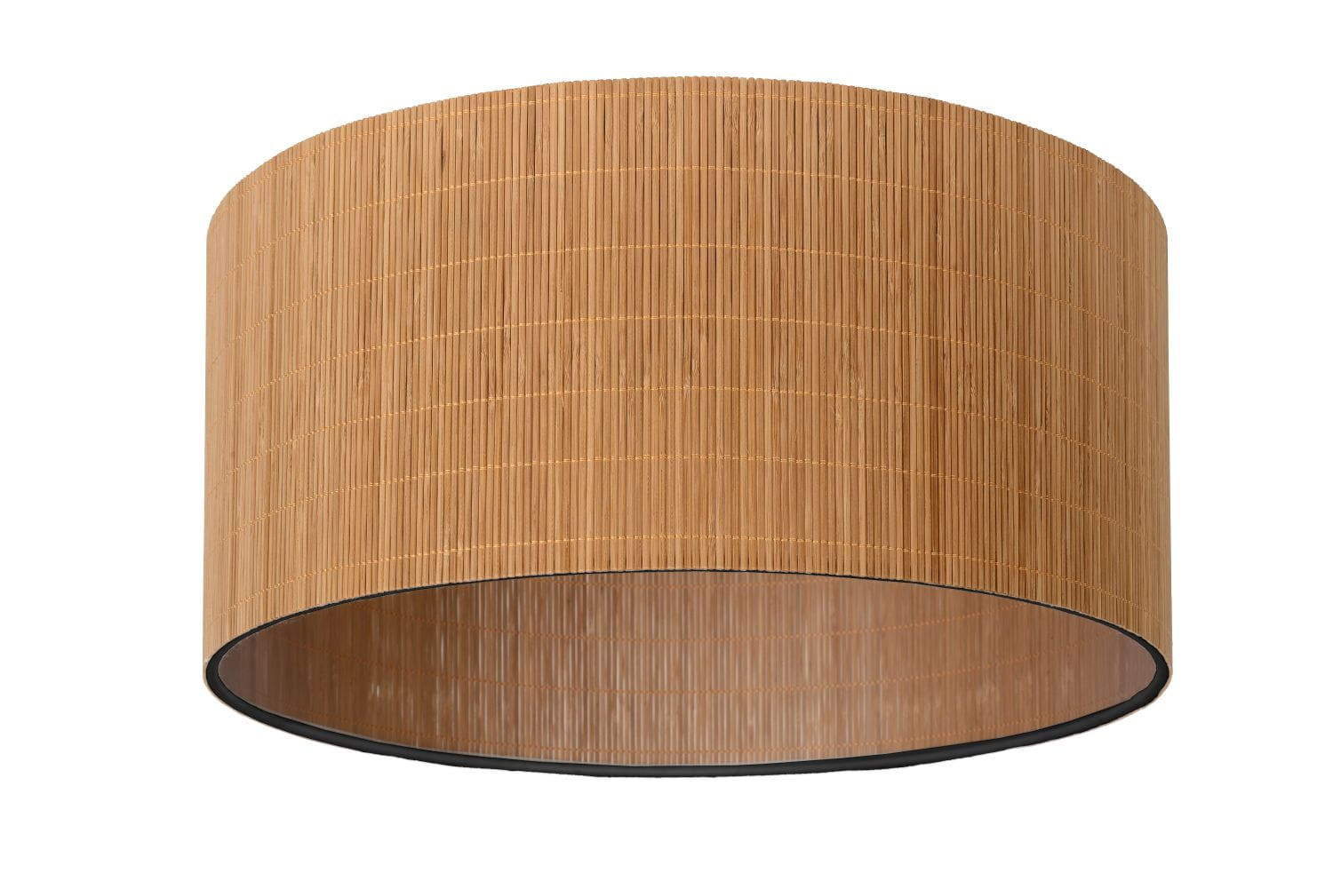 Plafon czarno-brązowy okrągły 42cm MAGIUS 1xE27x40W IP20 Lucide