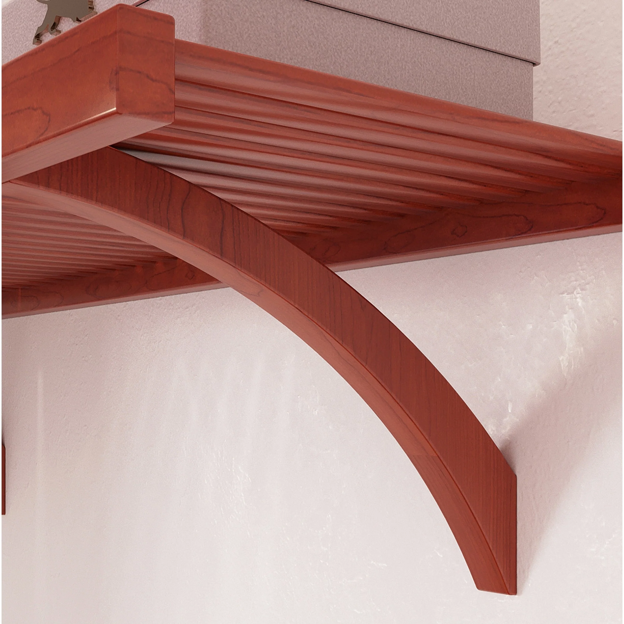 John Louis Home Solid Wood Reach-In Closet System Red Mahogany