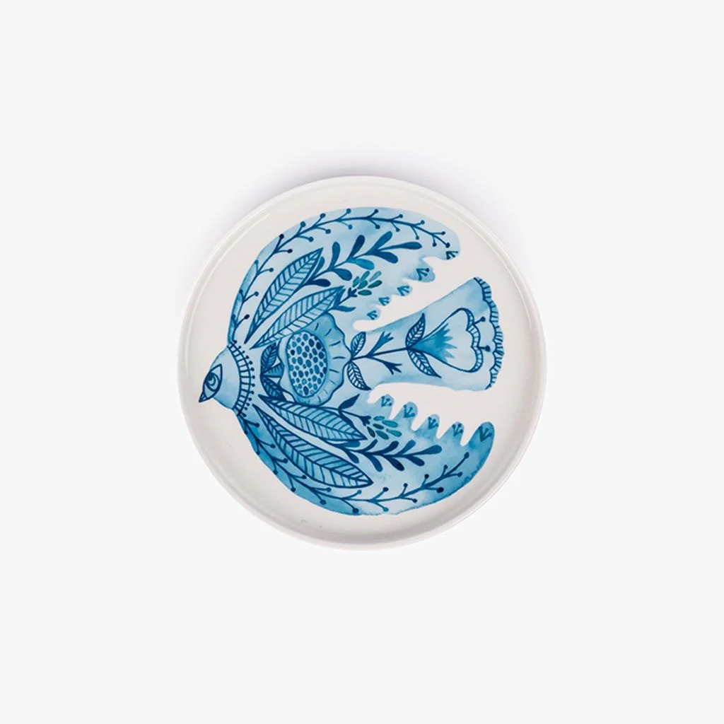 Prato de Sobremesa BLUE BIRD