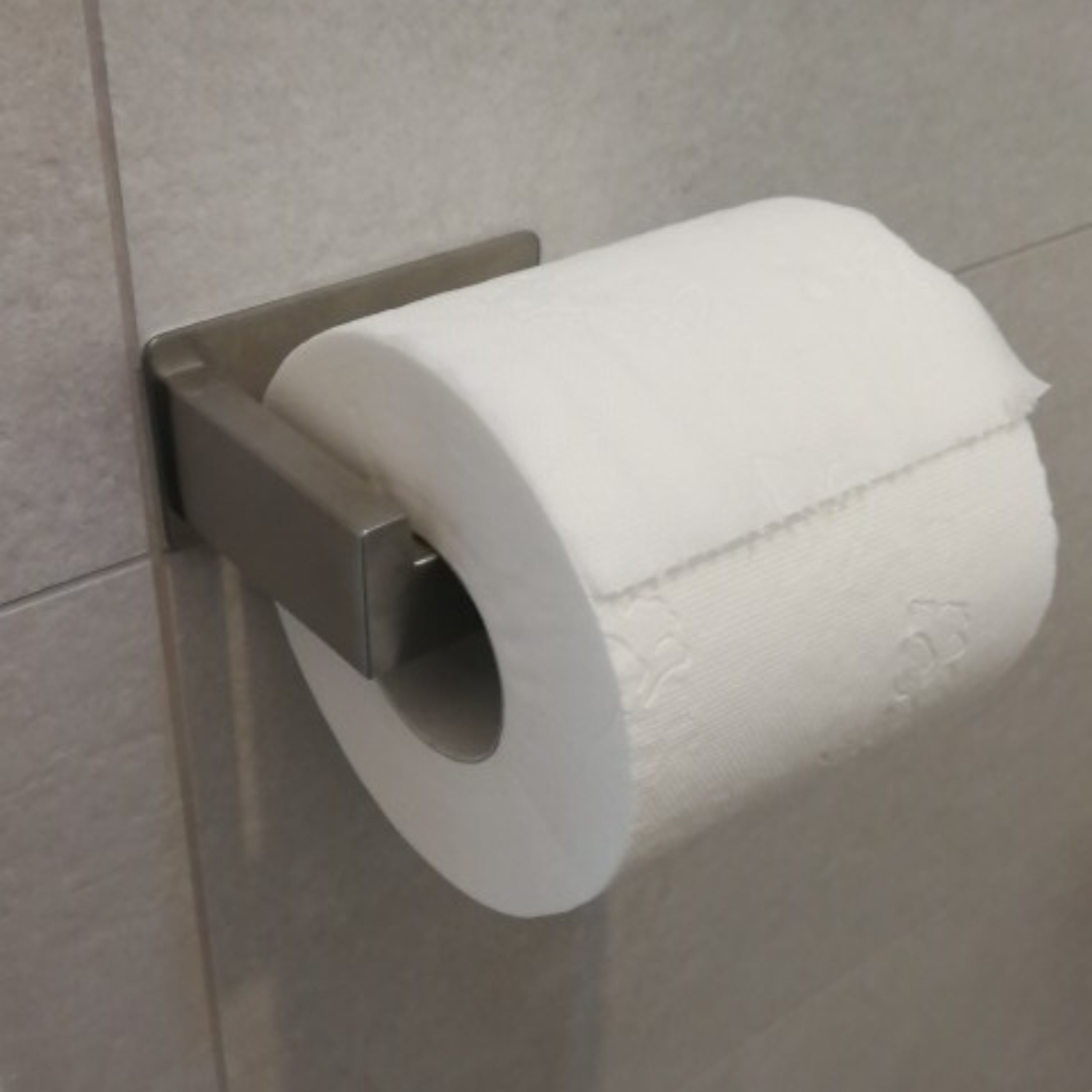 XIVADA WC rolhouder Luca - Zonder Boren - Rvs - Zelfklevend - Zilver