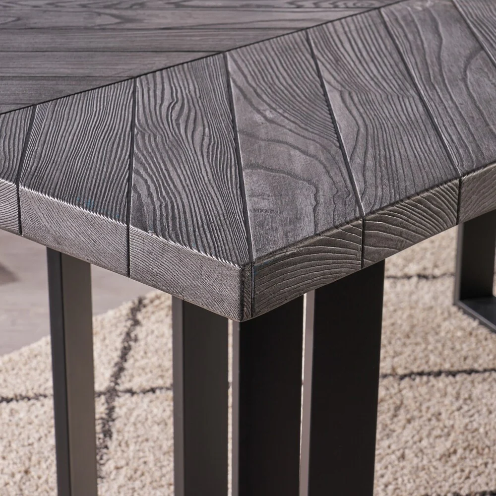 Francesca Farmhouse Rectangle Light-Weight Concrete Picnic Dining Table by Christopher Knight Home