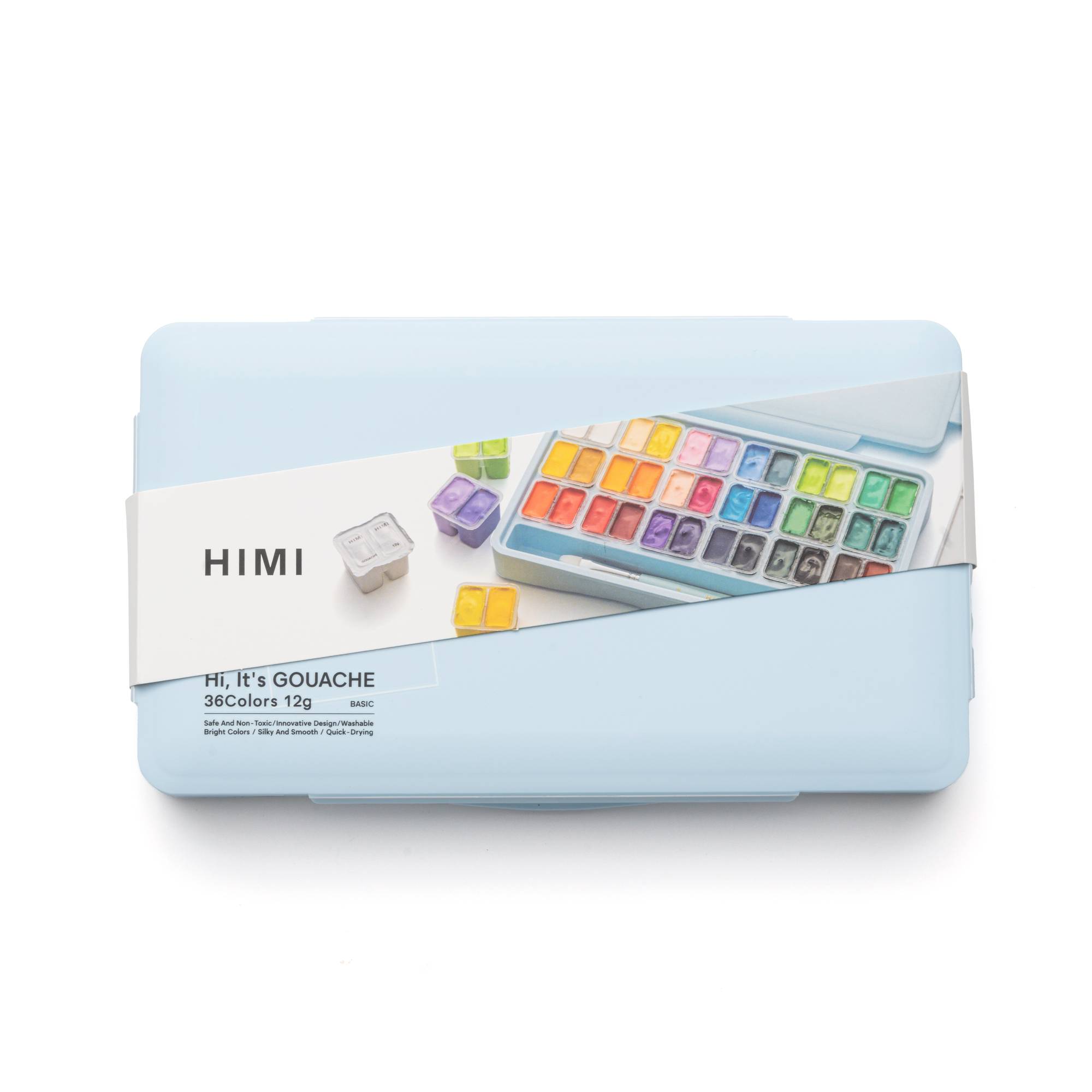 HIMI Blue Twin Cups Gouache Set 12ml 36 Pack