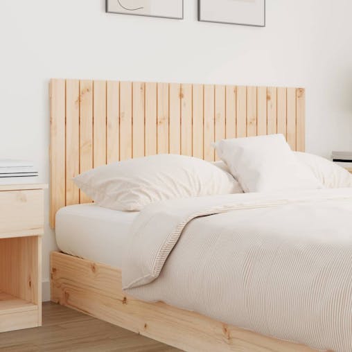 NNEVL Wall Headboard 140x3x60 cm Solid Wood Pine