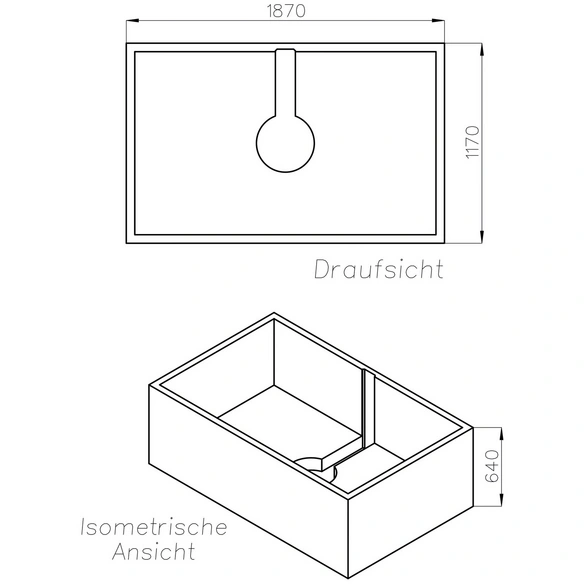 Wannenträger »Space«, BxHxL: 117 x 64 x 187 cm, weiß