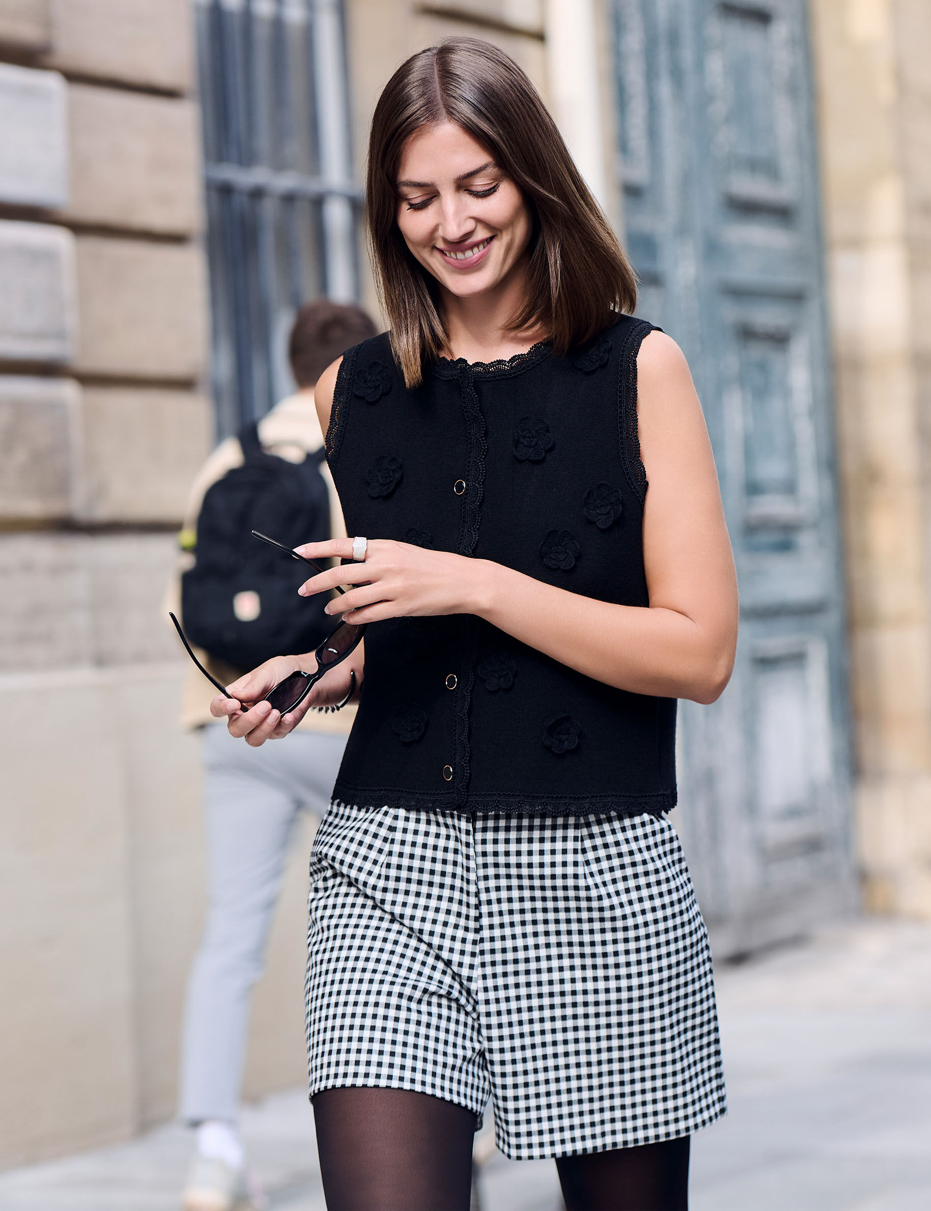 High-Waisted Shorts Black Women