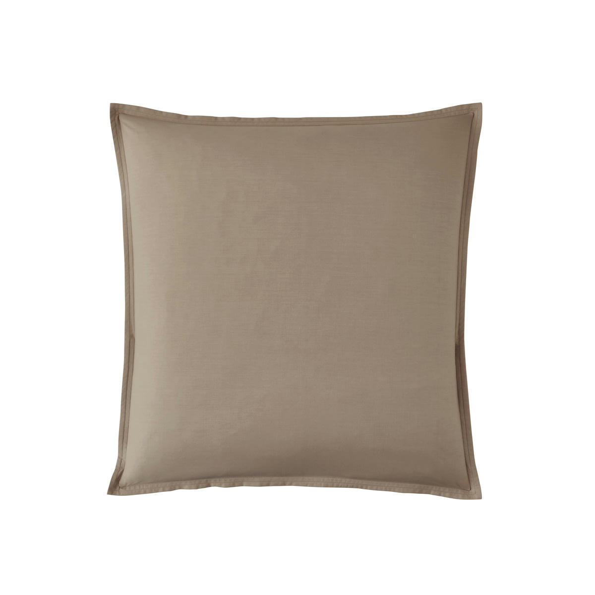 PREMIÈRE - Taie d'oreiller en percale de coton taupe 65x65
