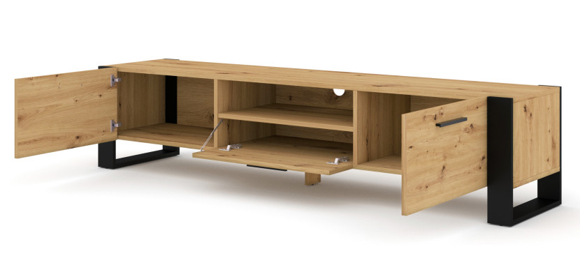 Szafka RTV komoda NUKA 200 cm dąb artisan stojąca