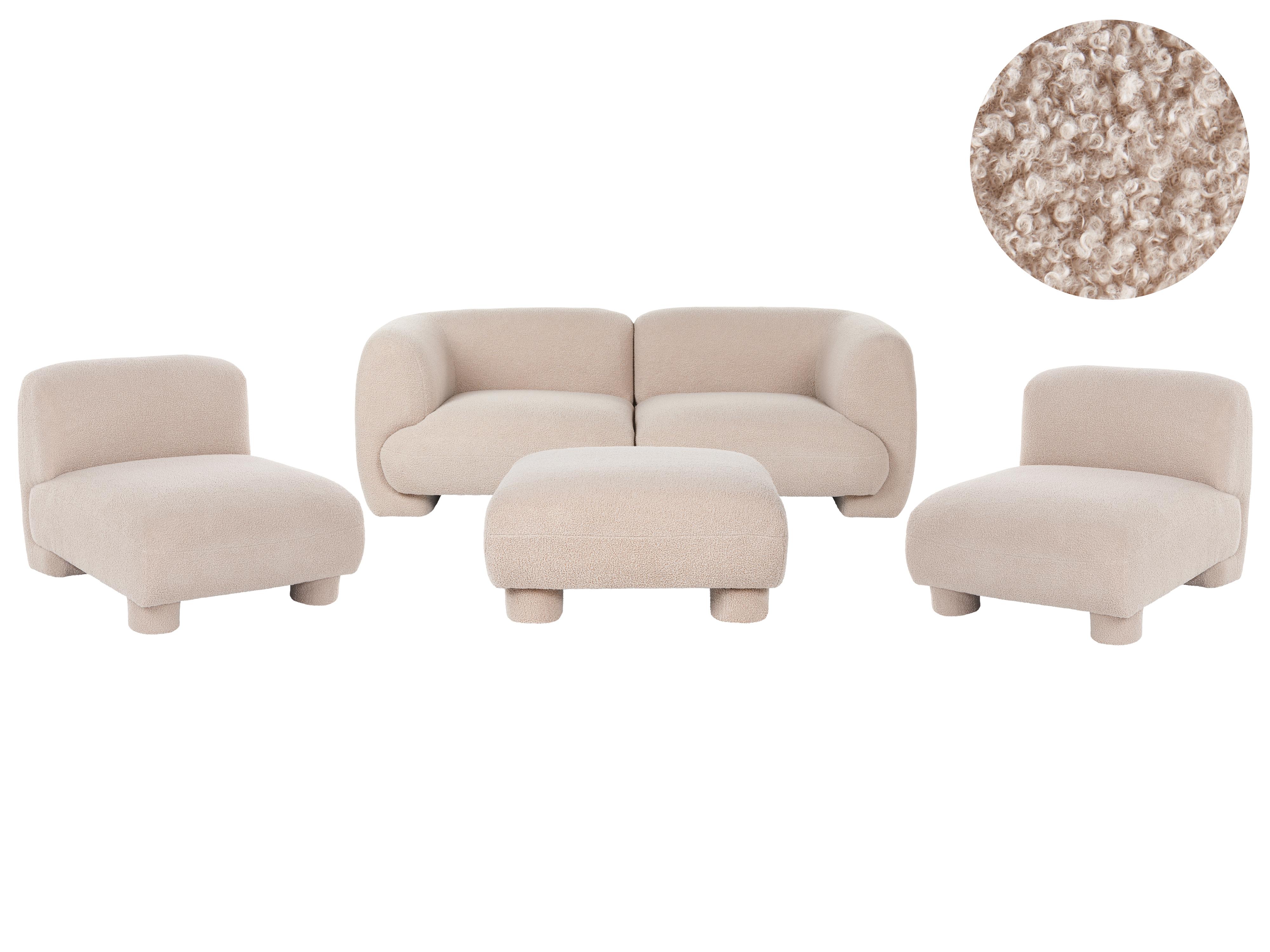 1-Seat Section MJALBI Boucle Beige