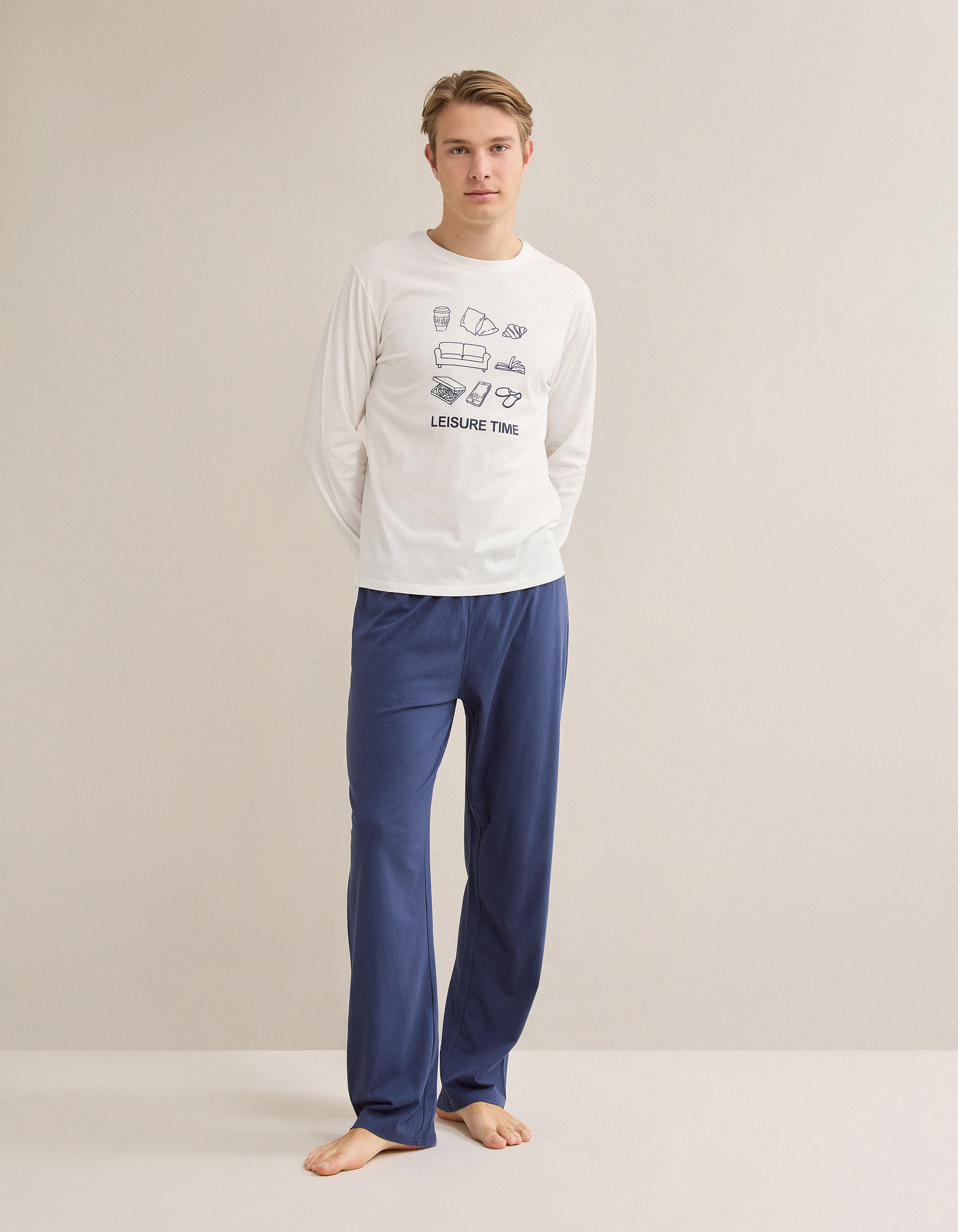 Pijama, Homem, Branco