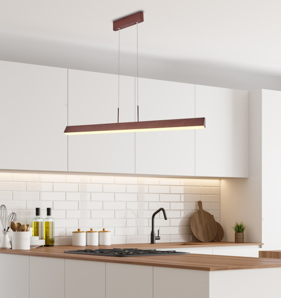 Lampa wisząca COCONUT brązowo-biała LED 1x28W 4000K 1600lm Candellux