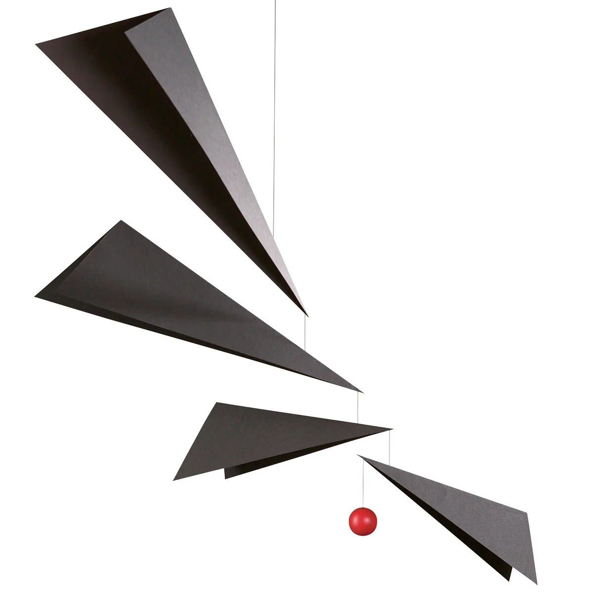 Flensted Mobiles - Wings Mobile, schwarz / rot