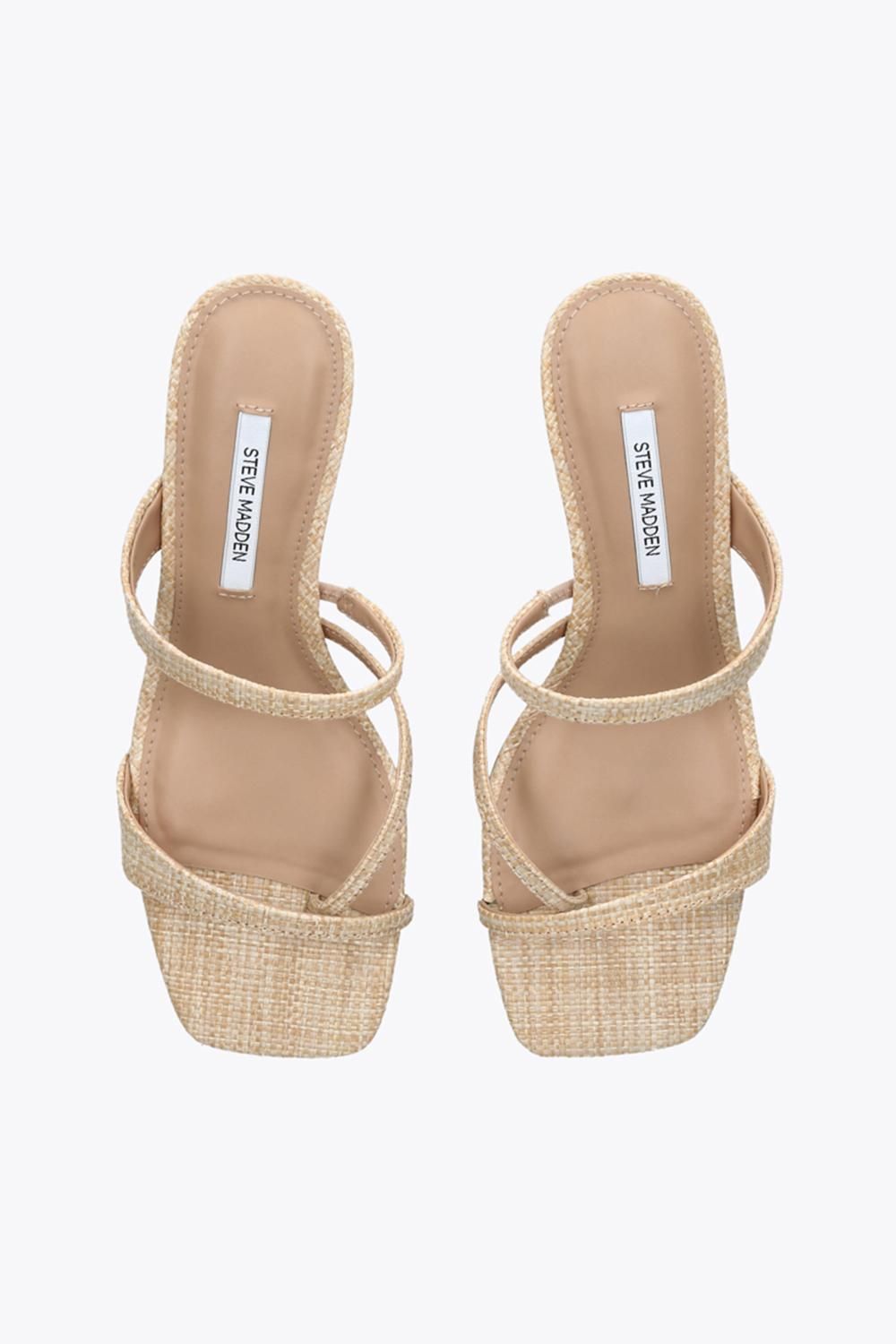 STEVE MADDEN Ajay Beige Raffia' Heels